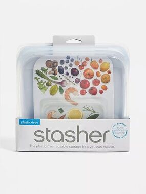 NWT Stasher Medium Size Reusable Storage Bag